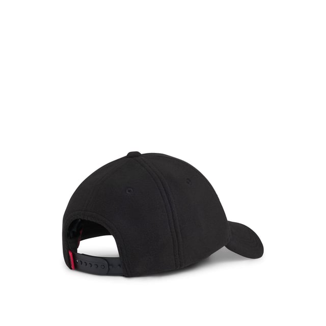 Mens HUGO Jake-FL Fleece Cap with embroidered logo in blackA cosy cap by HUGO. Featuring an embroidered logo  this accessory is designed in soft fleece and trimmed with a branded silicone labelMain material: 100% Polyester.  Lining: 100% Polyester.  Hand wash onlyRef: 50524751-001