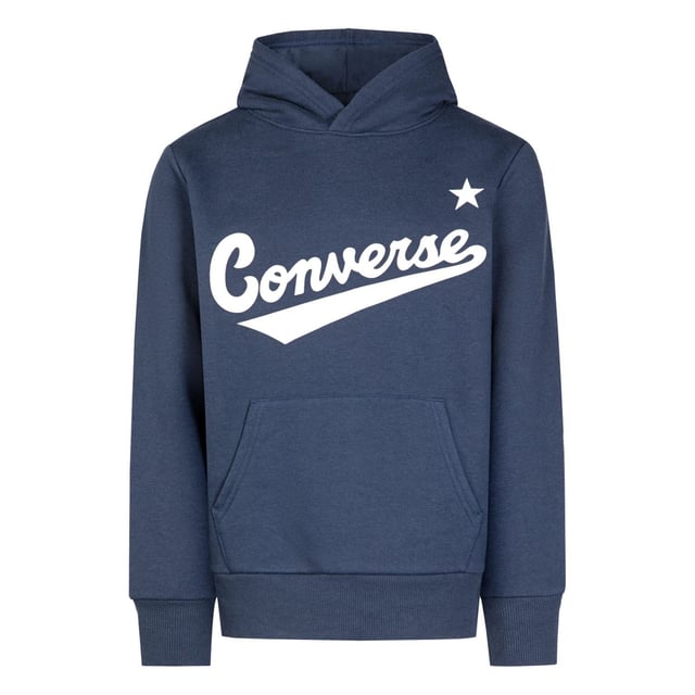 Fixed hood.Kangaroo pocket.Ribbed cuffs and hem.Printed logo.