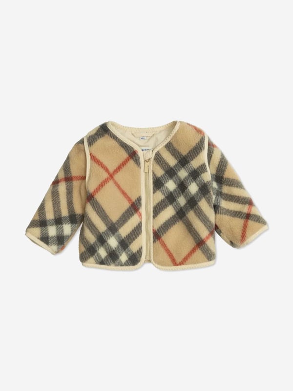 Introducing the exquisite Baby Check Bobby Jacket in Beige by Burberry Kids, an essential addition to the little one's SS2025 wardrobe. Exuding timeless charm and unparalleled comfort, it's perfect for every stylish young adventurer. Here are its standout features Iconic Check Design Classic Burberry plaid infuses a quintessentially British charm. Superior Comfort Crafted from premium materials for a soft, gentle touch on delicate skin. Versatile Elegance Perfect for casual outings or chic events, this jacket ensures your child is always best dressed.Elevate your childs style with this sublime Bobby Jacket. Shop now!