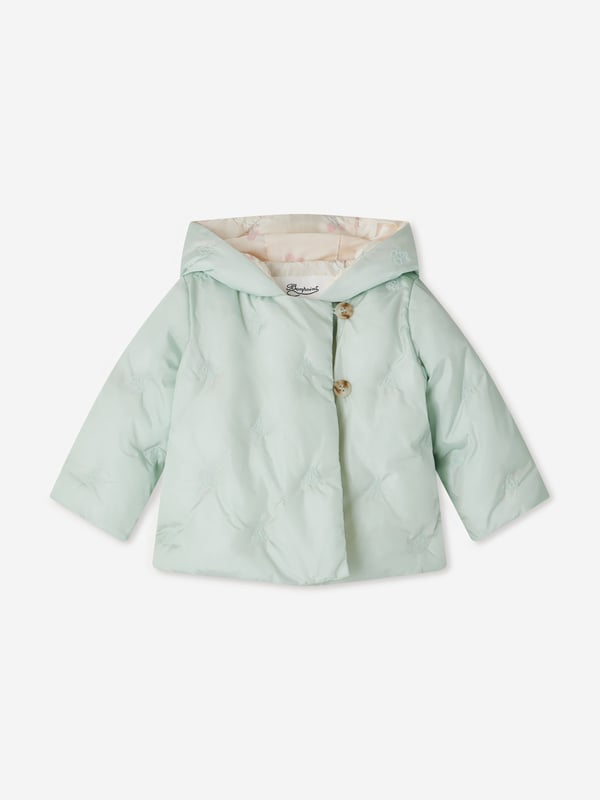 Introducing the exquisite Baby Girls Padded Bonno Jacket in Green by Bonpoint, an essential addition to your little one's wardrobe for SS2025. Crafted with precision, this jacket embodies elegance and comfort. Key highlights include Luxurious Padding Offers warmth and comfort, perfect for cooler days. Chic Green Hue A versatile, eye-catching colour that complements any outfit. Superior Quality Meticulously made with premium materials for durability and style.Revitalise your child's collection with this stunning piece. Order today and ensure your girl shines with sophistication this season!