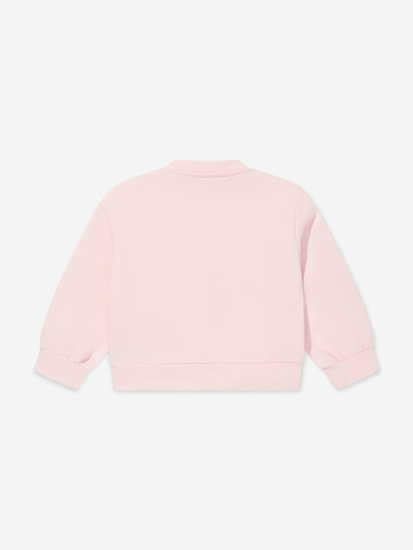 Introducing the exquisite Baby Girls Logo Sweatshirt in Pink by Roberto Cavalli, a splendid addition to any young wardrobe for SS2025. Essential features include Italian Craftsmanship Elegantly assembled in Italy, guaranteeing premium quality and longevity. Signature Print Features a delightful, stylish print that ensures your little one is always in vogue. Luxurious Comfort Constructed with superior fabrics for the utmost comfort during playful days. Ideal for the upcoming SS2025 season.Embrace timeless elegance for your baby with Roberto Cavalli's pink logo sweatshirt. Order now for fashion-forward elegance.