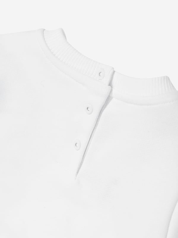Introducing the exquisite Baby Logo Sweatshirt in White by Balmain, a staple for the SS2025 season. Crafted meticulously to blend high fashion with everyday comfort for your little one. Key features include Iconic Balmain logo Elevates wardrobe with a luxurious touch. Supreme comfort Crafted from premium fabric for softness. Timeless style Classic white hue ensures versatile wear.Revamp your child's collection with flawless elegance. Perfect for any occasion! Order now.