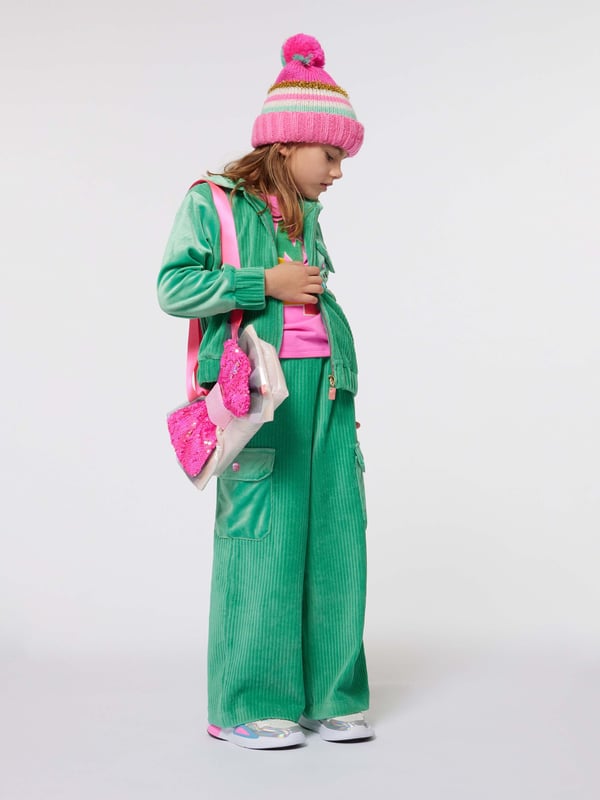 Introducing the Billieblush Girls Striped Sequin Bobble Hat in Pink your new essential for AW2024. Designed to dazzle and crafted for comfort, this hat elevates every young fashionista's cold-weather collection. Radiant Sequin Details Adds a shimmering sparkle that catches the eye. Playful Pink Stripes Vibrant and fun, perfect for brightening up gray winter days. Cosy Knit Fabric Keeps your little one snug and warm. Signature Bobble Feature A delightful touch that brings whimsy to winter wear. Premium Craftsmanship Ensures durability and lasting style.Brighten up her winter wardrobe with this charming and stylish accessory from Billieblush. Order now and embrace the chill with flair!