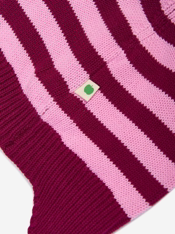 Introducing the exquisite Baby Girls Damson Knit Hat With Ears in Purple from the bonnie mob, a luxurious addition for AW2024. Perfectly crafted for your little one, this hat is both stylish and functional Charming Ears Design Adorable ear flaps make this hat whimsically stylish. Luxurious Comfort Crafted from sumptuous materials for utmost comfort and warmth. Rich Purple Hue A deep, elegant purple that complements any outfit.Elevate your child's wardrobe with this irresistible piece that promises warmth and whimsy. Perfect for chilly adventures!