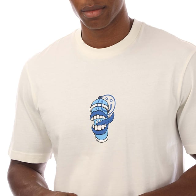 Mens HUGO Nutongo Cotton-Jersey T-Shirt with Animal Graphic in open whitePrinted with an animal graphic  HUGO Menswear's T-shirt adds a playful note to your casual collection. Straight fit  breathable jersey. - Regular fit- Crew neck- Short sleeves- Standard length- 100% Cotton.  Machine washable.- Ref: 50533391-121