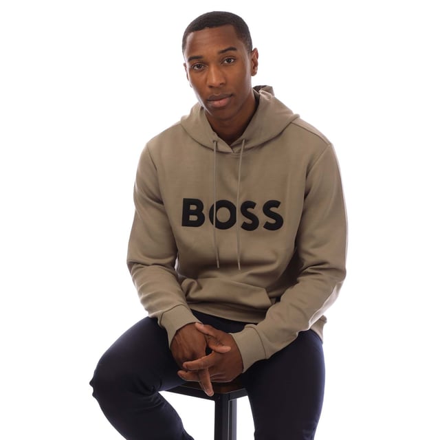 Fit Hoodie Hugo Boss Green Pullover Men's Hugo Boss Soody Hoodie