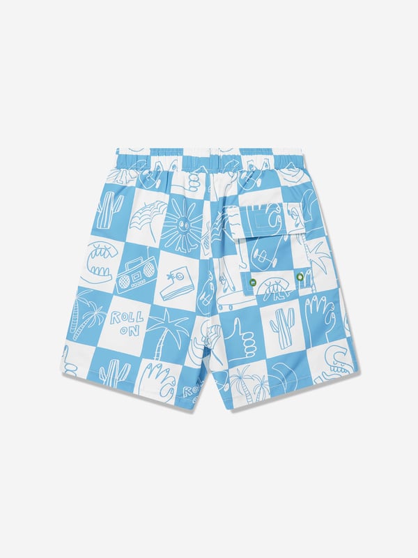 Introducing the Boys Logo Swim Shorts in Blue by Stella McCartney. Dive into style for SS2025 with these chic shorts that blend fashion with functionality. Signature Stella Elegance Designed with Stella McCartney's iconic touch and attention to detail. Vibrant Blue Hue A striking shade that stands out with playful sophistication. Supreme Comfort Crafted from premium fabric for all-day wearability. Eco-Friendly Materials Committed to sustainability without compromising on style.Refresh your boy's summer wardrobe with these essential Stella McCartney swim shorts.