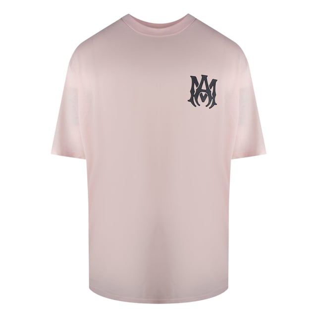 Crafted from 100% pure cotton, the AMIRI Puff Logo Pink T-Shirt offers exceptional comfort and breathability for everyday wear. Its vibrant pink hue and distinctive puff logo design make a bold fashion statement, perfect for those who want to stand out with a stylish edge. This men's tee combines premium quality with contemporary streetwear appeal, ensuring durability and a flattering fit. Elevate your wardrobe with this eye-catching piece that effortlessly blends comfort and trendsetting style
