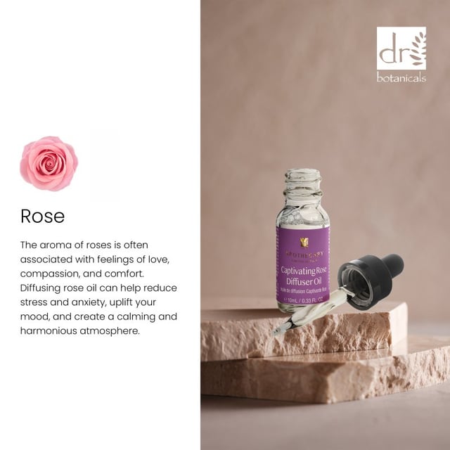 Dr Botanicals Deluxe Relaxation Rose Diffuser Kit with Sandalwood & Bergamot Candle Transform your home into a serene oasis with our Captivating Rose Diffuser Kit, the perfect companion for creating a romantic and relaxing atmosphere. Infuse your space with the delicate fragrance of rose, enhanced by soothing notes of sandalwood and bergamot, to elevate your mood and promote tranquillity. This exquisite kit includes a 10ml Rose Diffuser Oil and a 130ml Natural Wooden Aroma Diffuser, featuring seven changing light colours and two mist modes for a personalised touch. Ideal for conscious consumers, our vegan and cruelty-free product also comes with a Sandalwood & Bergamot candle, adding an extra layer of elegance. Experience the allure and relaxation today—shop now to transform your environment into a love-filled retreat.