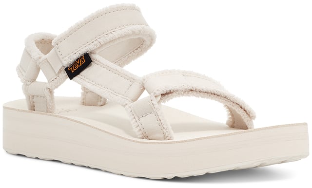 TEVA WOMENS MIDFORM UNIVERSAL CANVAS BIRCH Amp up your summer with this metallic studded stunner. Cut from premium leather, our ultra-soft straps have been embellished with studs and paired with a cushy EVA footbed and roam-ready rubber sole to tackle wherever the day takes you