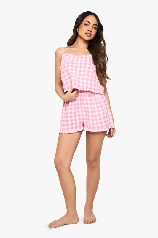 Take nights in up a notch with our silky soft sleepwearYou'll be saying no to nights out when you see our snuggle-worthy sleepwear and luxe loungewear. Cosy up in a co-ordinating pyjama set, drift off in a night dress or go for slumber party success in a statement onesie. Catch your beauty sleep in the best basics from boohoo.