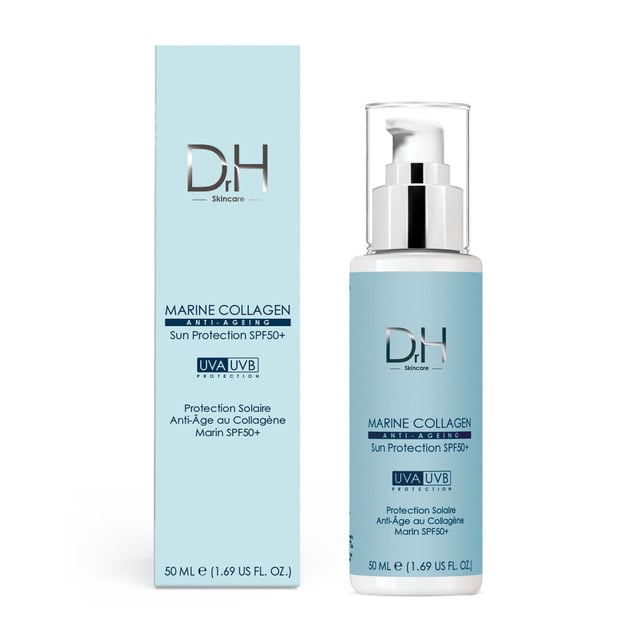 Dr H Anti-Aging Meereskollagen Sonnenschutz SPF 50 50ml x 2 Duo-Pack Entdecken Sie unsere Anti-Aging SPF 50 Tagescreme, die fachmännisch für jugendliche, geschützte Haut entwickelt wurde. Diese leichte Formel ist für alle Hauttypen geeignet und bietet essentielle Hydratation, während sie vor schädlichen UV-Strahlen schützt. Angereichert mit 1 % Hyaluronsäure, Sheabutter und Kollagen dringt sie tief ein, verbessert die Hautelastizität und nährt für ein weiches, pralles Erscheinungsbild. Schnell einziehend und ideal für den täglichen Gebrauch, bekämpft diese Feuchtigkeitscreme feine Linien und Sonnenschäden und sorgt dafür, dass Ihre Haut wunderschön hydratisiert bleibt. Vegan, tierversuchsfrei und dermatologisch getestet, ist sie frei von Parabenen und künstlichen Düften. Tragen Sie sie großzügig jeden Morgen auf die gereinigte Haut auf und wenden Sie sie nach Bedarf für optimalen Schutz erneut an. Kaufen Sie jetzt, um den verwandelnden Unterschied für Ihre Haut zu erleben!