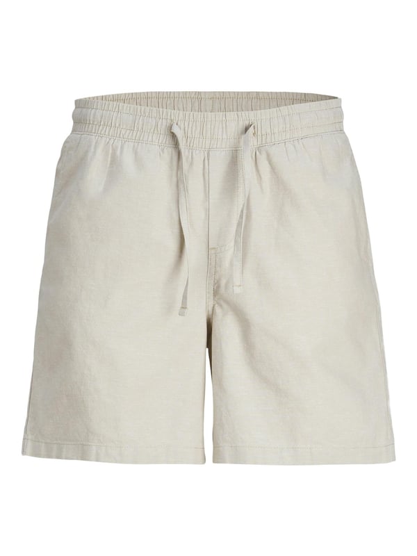 Jack & Jones Men's Casual Summer Cotton Shorts are the perfect way to refresh your summer wardrobe.  These shorts are made of soft, breathable cotton and are intended to provide all-day comfort, whether you're relaxing at home, going for a walk, or spotting friends.  On hot days, the lightweight fabric keeps you cool, and the classic fit provides a relaxed, casual feel.  They mix functionality with everyday style, including an adjustable waistband with a secure drawstring and handy side pockets.  Their flexible design makes them ideal for pairing with T-shirts, polos, or vests for a casual summer look.  These shorts are a must-have part of every man's summer wardrobe, whether for vacation, weekend trips, or casual everyday wear. 