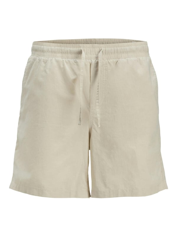 Jack & Jones Men's Casual Summer Cotton Shorts are the perfect way to refresh your summer wardrobe.  These shorts are made of soft, breathable cotton and are intended to provide all-day comfort, whether you're relaxing at home, going for a walk, or spotting friends.  On hot days, the lightweight fabric keeps you cool, and the classic fit provides a relaxed, casual feel.  They mix functionality with everyday style, including an adjustable waistband with a secure drawstring and handy side pockets.  Their flexible design makes them ideal for pairing with T-shirts, polos, or vests for a casual summer look.  These shorts are a must-have part of every man's summer wardrobe, whether for vacation, weekend trips, or casual everyday wear. 