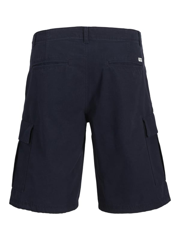 Jack & Jones Men's 100% Cotton Cargo Shorts are perfect for warm-weather comfort and functionality. These summer half trousers are made of breathable, lightweight cotton and are perfect for casual outings, holidays and everyday wear. They are designed in a classic cargo style, with side pockets for safe, useful storage. The casual fit allows for easy movement, and the zip and button fastening is secure and comfortable. These shorts mix style and utility, making them an excellent choice for any man's summer wardrobe. Whether you're going to the beach, spending the weekend outdoors, or simply relaxing, these cargo shorts provide both durability and comfort. They're a flexible essential that works well with any body type or inclined position. Machine washable for easy cleaning.