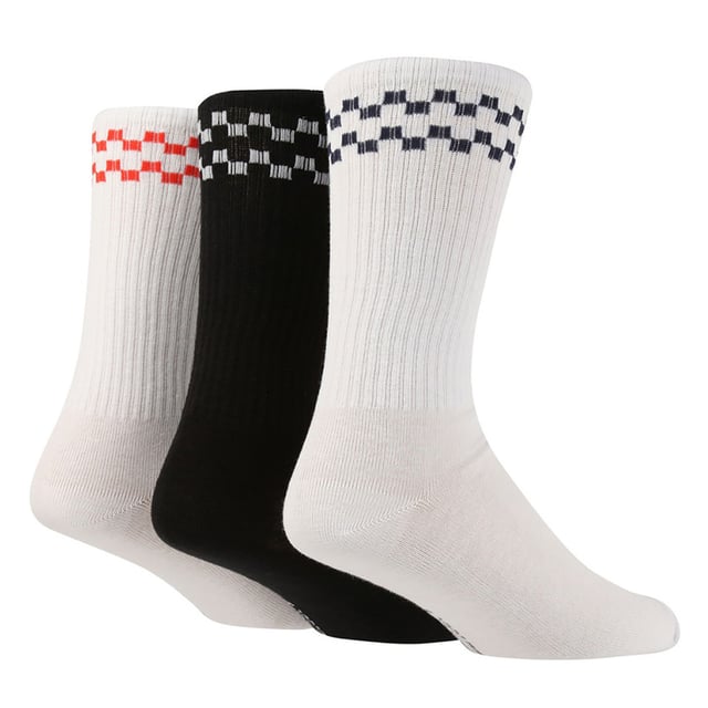 Wildfeet - 3 Pack Men’s Cotton Rich Ribbed Sport Socks: Classics are classic for a reason, and these Wildfeet Cotton Rich Sports Socks are just the thing when you’re looking for a men’s sport sock that is beyond fashion and fad, that looks good and just does its job well. These crew length socks are non-cushioned, so they offer a reduced bulk in your trainers and sports shoes. They are cotton rich, ensuring softness and comfort while exercising. It also means they are lightweight and in a fine gauge for extra, fresh cotton coolness. The legs of these cotton sports socks are fully ribbed and elasticated, to keep them securely in place throughout wear, no pausing mid-session to repeatedly pull them up and with that great-looking classic twin sports stripe topping them too. They’ll last as well, because the toes and heels are reinforced for durable wear. . Wild Feet is a range of socks featuring cool designs, bold colours and quirky catchphrases - from pugs and penguins, to lions and llamas! . These socks are available in 3 styles. They come in one size: Men’s 6-11 UK, are made from 55% Cotton, 23% Polyamide, 15% Polyester, 7% Elastane and are machine washable. Extra Product Details: Men’s Wildfeet Sport Socks Cotton Rich Fibres Crew Length Style Great For Sensitive Skin Soft & Breathable 3 Striped Designs Ideal For Sport Ribbed Leg One Size: 6-11 UK Machine Washable