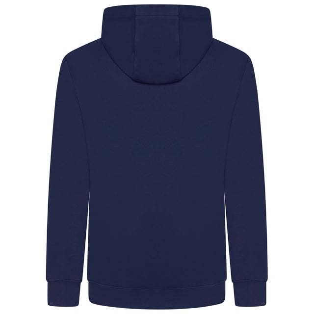 Nike Foundation Mens Tracksuit In Navy Layer up in this men's Foundation Tracksuit from Nike. In a Midnight Navy colourway,, this matching set includes a full zip hoodie and standard fit joggers, both made from soft brushed fleece for all-day comfort. The hoodie features an adjustable drawstring hood, full-zip fastening, ribbed trims, and a split kangaroo pocket for essential storage. The joggers come with an elastic waistband and adjustable drawcord for a custom fit, ribbed ankle cuffs to maintain shape, and side pockets for convenience. Finished with signature Nike Swoosh embroidery to the chest and thigh for a classic look.