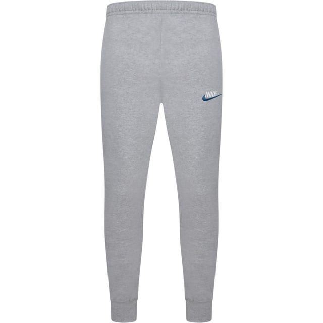 Layer up in this men's Foundation Tracksuit from Nike. In a Dark Grey Heather colourway, this matching set includes a full zip hoodie and standard fit joggers, both made from soft brushed fleece for all-day comfort. The hoodie features an adjustable drawstring hood, full-zip fastening, ribbed trims, and a split kangaroo pocket for essential storage. The joggers come with an elastic waistband and adjustable drawcord for a custom fit, ribbed ankle cuffs to maintain shape, and side pockets for convenience. Finished with signature Nike Swoosh embroidery to the chest and thigh for a classic look.