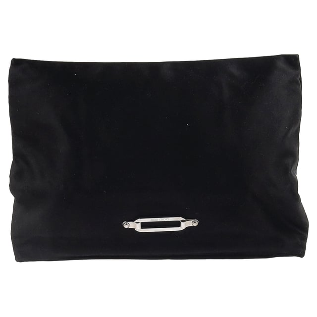 VINTAGE, RRP AS NEW
An icon of understated glamour, the Jimmy Choo Square Clutch is crafted in luxurious black satin and accented with gold-tone hardware for a timeless evening statement. The sleek silhouette, soft satin lining, and elegant front flap closure make it the perfect finishing touch for formal events, cocktail hours, or upscale nights out.

Jimmy Choo Square Clutch in Black Satin
Condition: Excellent
Signs of wear: No retail tag, No visible sign of wear., 
Packaging: Dust bag
Color: black
Material: satin
Size: One Size | One Size
Measurements: Width: 10; Height: 180; Length: 410
SKU: TONPUGBBA507639W