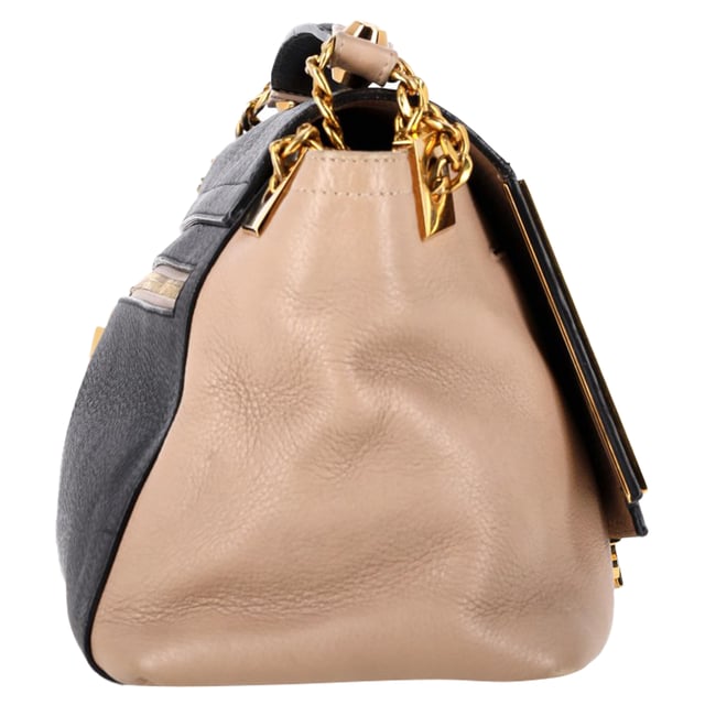 VINTAGE, RRP AS NEW
The Lanvin Large Partition Chain Shoulder Bag in beige and black leather blends timeless elegance with modern functionality, featuring a structured silhouette and gleaming gold-tone chain strap. Its spacious, multi-compartment interior makes it perfect for staying organized in style. **Style tip:** Carry it with a neutral-toned trench and wide-leg trousers for a sophisticated, city-chic look that transitions effortlessly from day to night.

 Lanvin Large Partition Chain Shoulder Bag in Beige and Black Leather

Condition: Excellent
Signs of wear: No retail tag, No visible sign of wear., 
Packaging: None
Color: Beige
Material: Leather |  leather
Size: One Size | One Size
Measurements: Width: 110; Height: 180; Length: 330; Handle drop: 280; Strap length: 0
SKU: NAPPUGBBA524340W