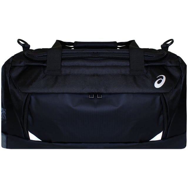 Spacious, durable, and built for movement, the ASICS 40L Logo Duffle Bag – Black is your ultimate training and travel companion. With a clean design and ample room for gym gear or weekend essentials, it’s the perfect blend of function and sporty style.
Key Features
40-Litre Capacity

Generous interior offers plenty of room for clothing, shoes, towels, and equipment—ideal for gym, training, or short trips.

Durable Polyester Fabric

Tough and water-resistant material protects your gear from the elements and everyday wear.

Spacious Main Compartment

Zippered opening provides easy access and secure storage for larger items.

Side and Front Zip Pockets

Keep your small essentials organised and within reach—perfect for keys, wallet, or phone.

Adjustable Shoulder Strap

Padded for comfort and removable for versatile carry options—sling it over your shoulder or carry by hand.

Dual Carry Handles with Velcro Wrap

For convenient hand-carrying and added grip during transport.

ASICS Logo Branding

Bold printed logo adds a sporty edge while maintaining a sleek, understated look.

All-Black Colourway

Minimalist and versatile—fits seamlessly with any athletic or travel setup.

Whether you're heading to the gym, packing for a game, or escaping for a weekend, the ASICS 40L Logo Black Duffle Bag delivers dependable space, comfort, and athletic style in one essential holdall.