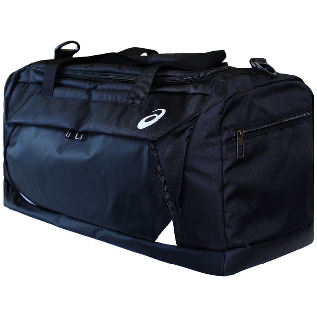 Spacious, durable, and built for movement, the ASICS 40L Logo Duffle Bag – Black is your ultimate training and travel companion. With a clean design and ample room for gym gear or weekend essentials, it’s the perfect blend of function and sporty style.
Key Features
40-Litre Capacity

Generous interior offers plenty of room for clothing, shoes, towels, and equipment—ideal for gym, training, or short trips.

Durable Polyester Fabric

Tough and water-resistant material protects your gear from the elements and everyday wear.

Spacious Main Compartment

Zippered opening provides easy access and secure storage for larger items.

Side and Front Zip Pockets

Keep your small essentials organised and within reach—perfect for keys, wallet, or phone.

Adjustable Shoulder Strap

Padded for comfort and removable for versatile carry options—sling it over your shoulder or carry by hand.

Dual Carry Handles with Velcro Wrap

For convenient hand-carrying and added grip during transport.

ASICS Logo Branding

Bold printed logo adds a sporty edge while maintaining a sleek, understated look.

All-Black Colourway

Minimalist and versatile—fits seamlessly with any athletic or travel setup.

Whether you're heading to the gym, packing for a game, or escaping for a weekend, the ASICS 40L Logo Black Duffle Bag delivers dependable space, comfort, and athletic style in one essential holdall.