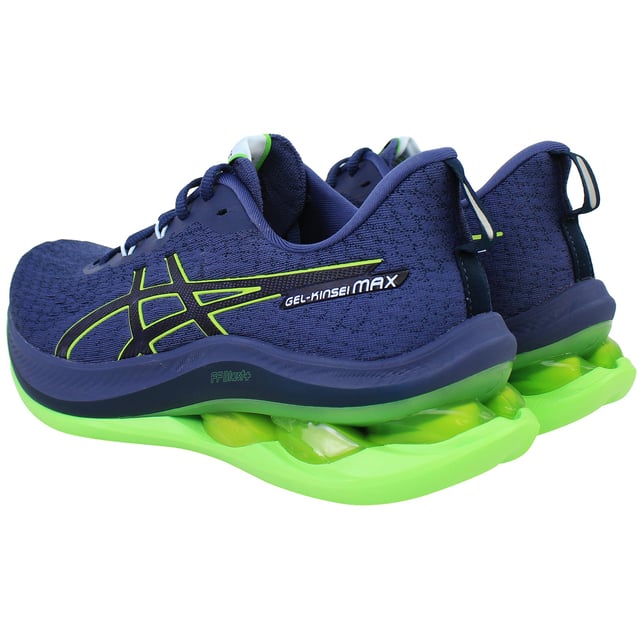 Experience plush cushioning and dynamic energy return with the ASICS Gel-Kinsei Max in striking blue. Designed for neutral runners who crave maximum comfort and responsive support, this shoe blends advanced technology with a sleek, modern look for your daily runs and longer training sessions.
Key Features:
FF BLAST™ PLUS ECO &amp; FF BLAST™ Cushioning: 

Dual-layered lightweight foam offers soft landings with a lively, springy feel—partly made from eco-friendly materials.

Hybrid GEL™ Technology: 

Combines traditional GEL cushioning with a foam core in the heel to provide superior shock absorption without added weight.

TPU Propulsion Plate: 

Enhances midfoot stiffness for smoother toe-offs and improved energy efficiency during your stride.

Engineered Mesh Upper: 

Breathable, supportive, and partially made with recycled materials for an environmentally conscious design.

OrthoLite™ Sockliner: 

Cushions your step and helps manage moisture, keeping feet comfortable on longer runs.

AHARPLUS™ Outsole: 

Durable rubber in high-wear areas ensures solid grip and longevity on the road.