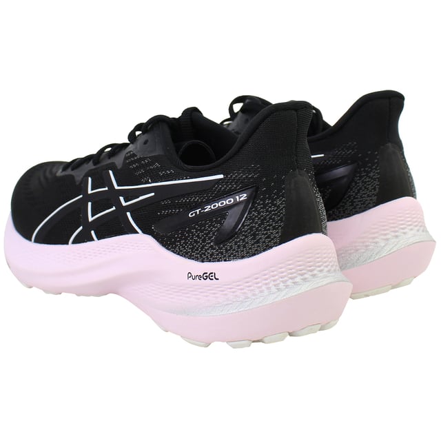 Experience the perfect blend of lightweight stability and plush comfort with the ASICS GT-2000 12 Women’s Running Shoes in Black. Ideal for overpronators and distance runners, this latest generation delivers smoother transitions, advanced cushioning, and reliable support—without the bulk.
Key Features
4D GUIDANCE SYSTEM™

Adaptive stability technology that supports your foot throughout the gait cycle, helping to reduce overpronation while maintaining a natural feel.

FF BLAST™ PLUS Cushioning

Lightweight and energetic midsole foam delivers soft landings and responsive toe-offs with less weight.

PureGEL™ Rearfoot Technology

Discreetly embedded in the heel, it provides enhanced shock absorption and a smoother ride.

Engineered Jacquard Mesh Upper

Offers breathable comfort and a secure, adaptive fit around the foot.

OrthoLite™ X-30 Sockliner

Adds step-in softness and extra comfort throughout your run.

AHARPLUS™ Heel Rubber

Increases durability in high-wear areas for long-lasting performance on roads and pavements.

Heel Bevel and Rocker Geometry

Improves efficiency and smoothness in heel-to-toe transitions, especially helpful on longer runs.

Whether you're a long-distance runner or just need extra support during daily training, the ASICS GT-2000 12 Women’s Black Running Shoes offer dependable stability, responsive cushioning, and a streamlined ride to help you go the distance in total comfort.