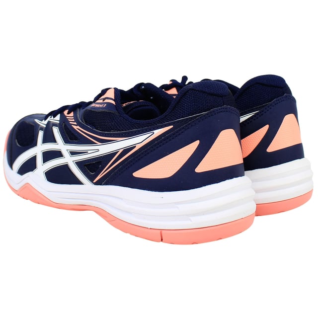 The ASICS Court Break 2 Men’s Navy Volleyball Shoes are designed for indoor athletes who value lightweight comfort and responsive movement. Built with breathable mesh and flexible support overlays, these shoes help you stay agile on the court while delivering the stability needed for powerful plays. The deep navy color gives them a sleek, sporty look perfect for training or match day.
Key Features
Breathable Mesh Upper

Keeps feet cool and comfortable during fast-paced indoor action.

Supportive Synthetic Overlays

Provide midfoot stability and help lock your foot in place.

Cushioned Midsole

Offers soft underfoot comfort and absorbs shock from jumps and quick stops.

Durable Rubber Outsole

Designed for indoor courts, it delivers strong grip and reliable traction.

Flexible Forefoot Design

Allows for natural foot movement and quick directional changes.

Reinforced Heel Counter

Enhances support and keeps your foot stable during lateral movements.