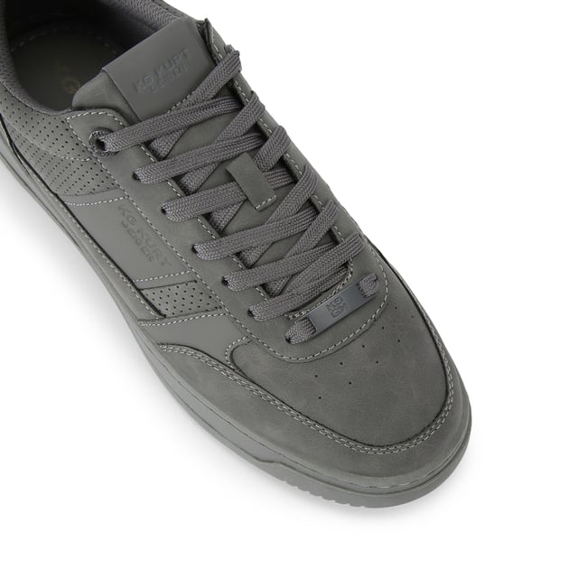KG Kurt Geiger Jude Sneakers This Jude Sneaker is crafted from a grey micro suede with perforation for breathability. The front laces up with a grey branded tab.