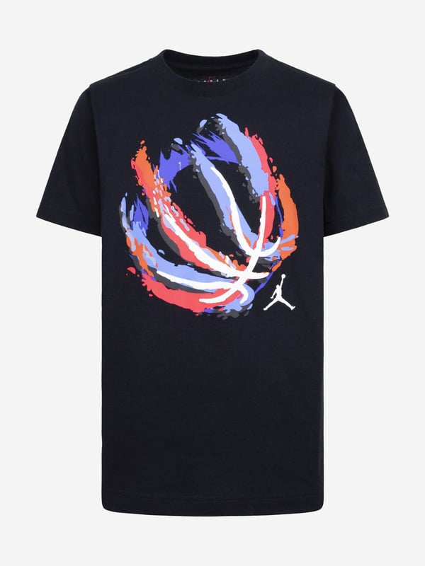 Introduce a touch of flair to your boy's wardrobe with the Jordan Boys Basketball Fire T-Shirt in sophisticated black, a stylish must-have for SS2025. This premium t-shirt excels in both form and function Striking Design Features an eye-catching basketball fire motif, perfect for young sports enthusiasts. Luxurious Comfort Crafted from superior fabrics, offering your child unparalleled softness and ease. Versatile Style Ideal for both athletic activities and casual outings, ensuring flexibility in wear.Elevate your boys style quotient this season with this exclusive, effortlessly chic piece.