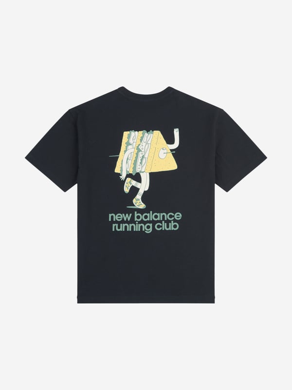 Introducing the Boys Running Club Sandwich Graphic T-Shirt in Black by New Balance Apparel a wardrobe essential for SS2025. Crafted with exceptional care, it flawlessly blends style and comfort to cater to the active and whimsical nature of young boys. Key highlights include Eye-catching Design Featuring a quirky 'Club Sandwich' graphic, it's bound to capture the imagination and elevate any outfit. Premium Comfort Constructed from superior materials, ensuring it's as comfortable as it is stylish. Versatile Appeal Perfect for both playful outings and relaxed days at home.Revitalise your boy's collection with this chic and playful piece. Shop now!