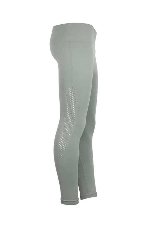Pretty Polly Active-Wear Leggings are a seamless legging which features a patterned mesh panels detail at the bottom of the leg for added breathability. Perfect for Yoga or Pilates or just relaxing at home. The fabric is soft and comfortable and is predominantly made from recycled yarn.