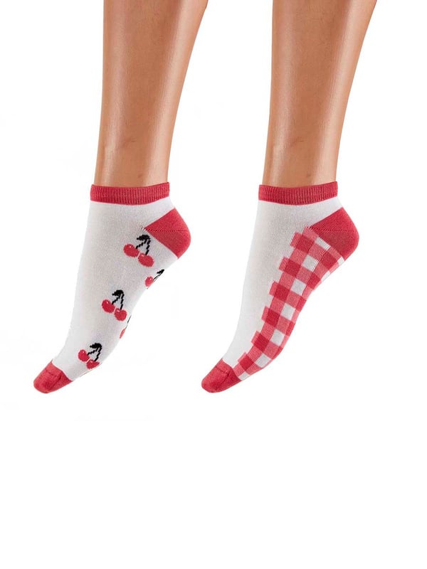 A new range of socks and liners, all knitted in bamboo - a beautifully soft and sustainable yarn. Perfect picnic vibes with our cherry and gingham print trainer socks. Add a pop of colour to your standard socks with these Bamboo liners.