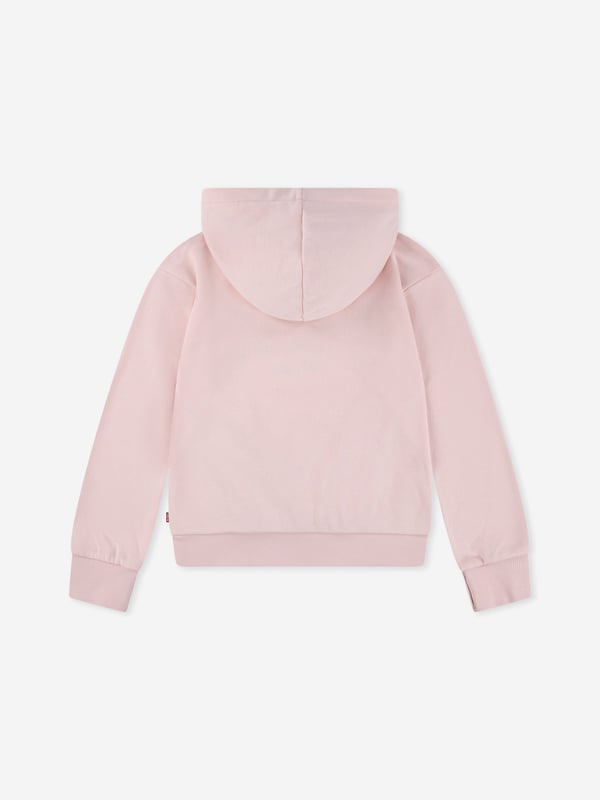 Levi's utilise their innovative ideas into spellbinding aesthetics made to stand the test of time. This girls English rose hoodie is woven from an elegant construction. Long Sleeves Ribbed Cuffs and Hem Logo With Flowers Embroidered On Front Kangaroo Pocket 80 Cotton, 20 Polyester