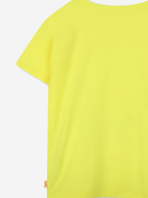 Billieblush apply a mischievous and quirky sensibility to their aesthetic portraits. This girls lemon short sleeve t-shirt embodies the label's passion for fun and eccentric fits. Engineered in soft cotton jersey. It features a colourful graphic print on the front, adorned with sparkling sequins for a touch of shimmer. Classic Crew Neck 100 Cotton Machine Wash 30C