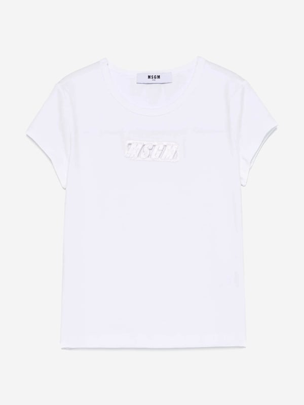 Introducing the sublime MSGM Girls Logo Jersey T-Shirt in White, quintessentially crafted for SS2025. This Italian-made marvel ensures your little girl dazzles with elegance and comfort. Key features include Italian Elegance Exquisitely made in Italy, synonymous with unparalleled craftsmanship. Chic Logo Print Elevates her style with a sophisticated, playful design. Supreme Comfort Fabricated from premium materials for all-day softness.Rejuvenate her wardrobe with this pristine, fashion-forward t-shirt. Elevate her ensemble now!