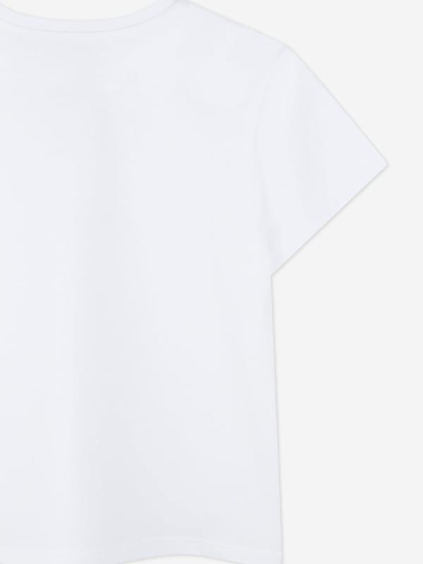 Givenchy incorporate sleek, enigmatic qualities into their lavish French abstracts. This girls white short sleeve t-shirt is a captivating construction made from the finest high quality. Envisioned in organic cotton jersey with rhinestones on the shoulders and sides. The casual statement piece is signified by Givenchy rhinestones on the front. Round Neck Green Around 100 Cotton