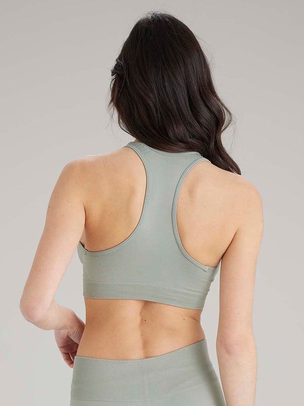 Pretty Polly Active-Wear Crop Top is a seamless top which features a patterned mesh panels detail around the neck line for breathability and a racer back design. Perfect for Yoga or Pilates or just relaxing at home. The fabric is soft and comfortable and is predominantly made from recycled yarn.