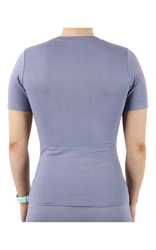 Pretty Polly Active-Wear Short Sleeve T-Shirt is a seamless top featuring patterned mesh panels for breathability. Perfect for Yoga or Pilates or just relaxing at home. The fabric is soft and comfortable and is predominantly made from recycled yarn.\r\n
