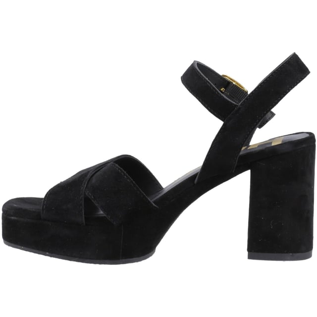 A perfect choice for winter parties, the Ophelia features a chunky heel and crossover strap detail, this gorgeous sandal will let you dance the night away in comfort