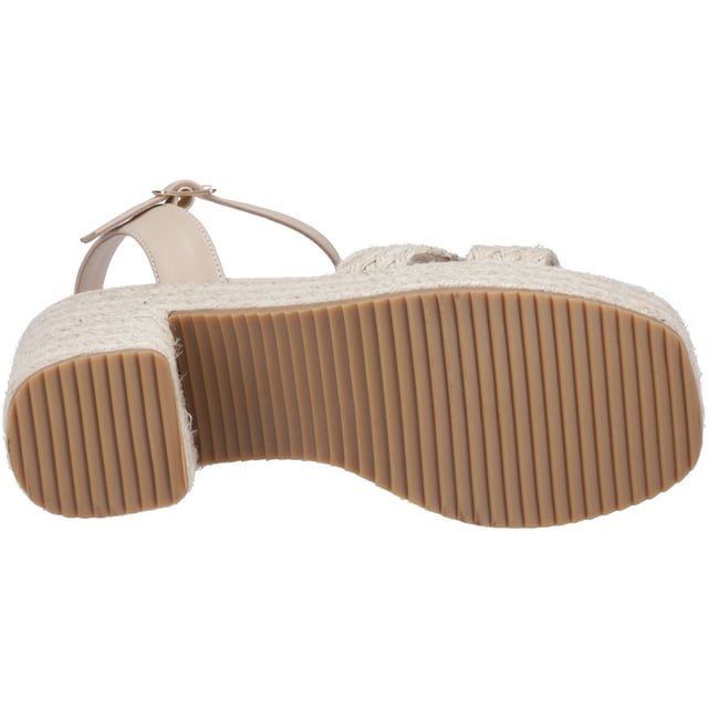 Voor een chique boho-geïnspireerde look is de Jamelia de perfecte keuze, met een gesp voor een verstelbare pasvorm, een memory foam binnenzool voor de hele dag comfort en een jute-wikkelde platform buitenzool voor een vleugje textuur.