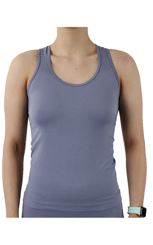 Pretty Polly Active-Wear Vest is a seamless vest which features a patterned mesh panels detail around the neck line for breathability and a racer back design. Perfect for Yoga or Pilates or just relaxing at home. The fabric is soft and comfortable and is predominantly made from recycled yarn.