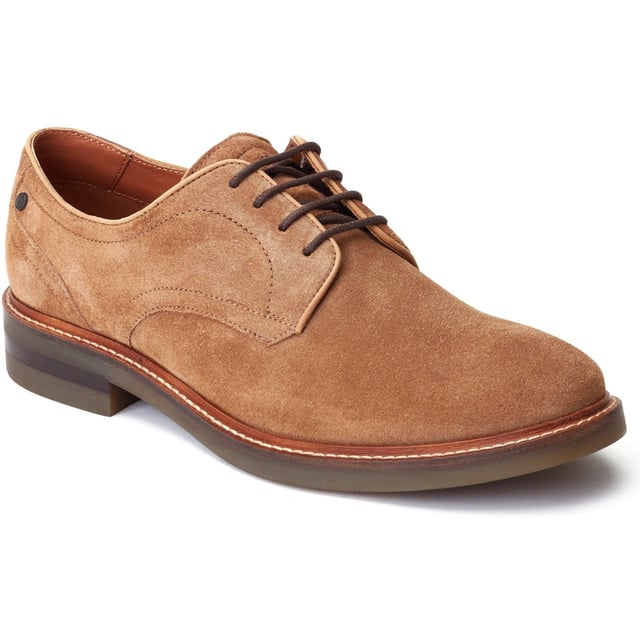 Base London Mawley Leather Men's Ginger Oxford Shoes Simple in design but packing a proud silhouette, the Mawley Derby from Base London has been treated to a summer makeover. Now available in gorgeous suede uppers, no summer soiree or wedding is safe from these bad boys.