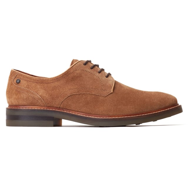 Base London Mawley Leather Men's Ginger Oxford Shoes Simple in design but packing a proud silhouette, the Mawley Derby from Base London has been treated to a summer makeover. Now available in gorgeous suede uppers, no summer soiree or wedding is safe from these bad boys.