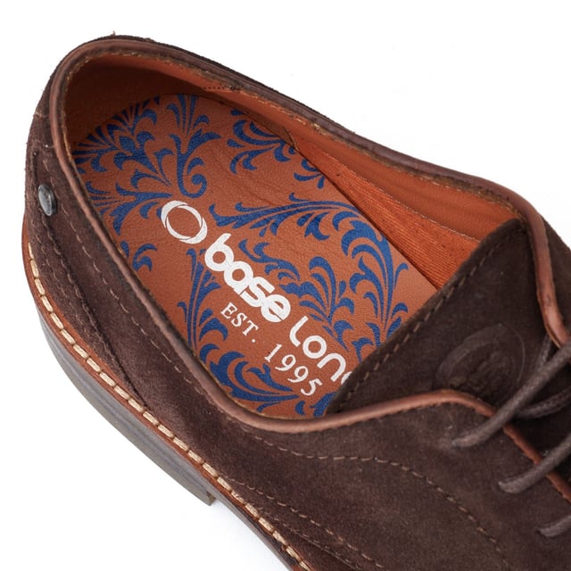 Simple in design but packing a proud silhouette, the Mawley Derby from Base London has been treated to a summer makeover. Now available in gorgeous suede uppers, no summer soiree or wedding is safe from these bad boys.
