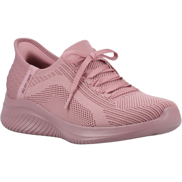 Pick up the pace with increased ease-of-wear and comfort wearing Ultra Flex 3.0 Pure Colour Trainers. Designed with our exclusive Heel Pillow, with a mesh stretch fit upper and a cushioned Skechers Air-Cooled Memory Foam comfort insole.