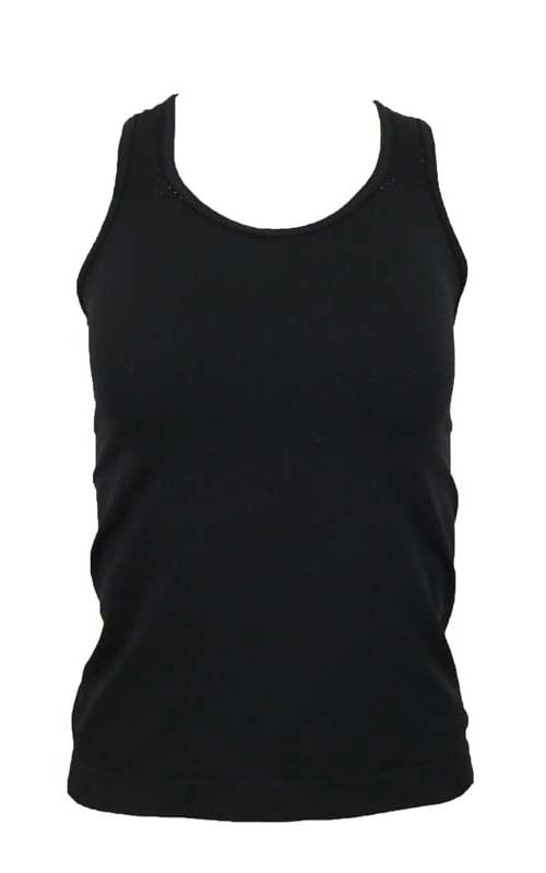 Pretty Polly Active-Wear Vest is a seamless vest which features a patterned mesh panels detail around the neck line for breathability and a racer back design. Perfect for Yoga or Pilates or just relaxing at home. The fabric is soft and comfortable and is predominantly made from recycled yarn.