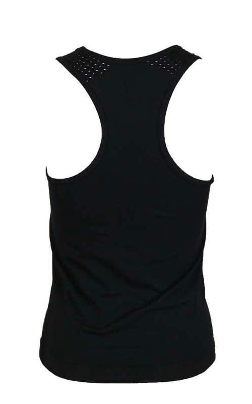 Pretty Polly Active-Wear Vest is a seamless vest which features a patterned mesh panels detail around the neck line for breathability and a racer back design. Perfect for Yoga or Pilates or just relaxing at home. The fabric is soft and comfortable and is predominantly made from recycled yarn.