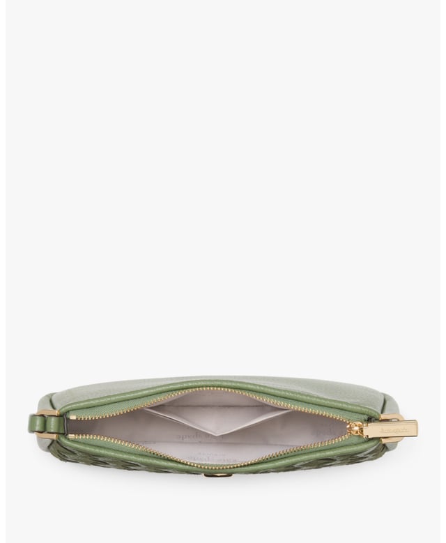 Kayla Woven Leather Convertible Wristlet, Kayla Suede Woven Leather Convertible Wristlet, Fits Largest Iphone, 2 Cc Slots,  Length: 4.00 Cm,  Width: 22.50 Cm,  Height: 11.00 Cm